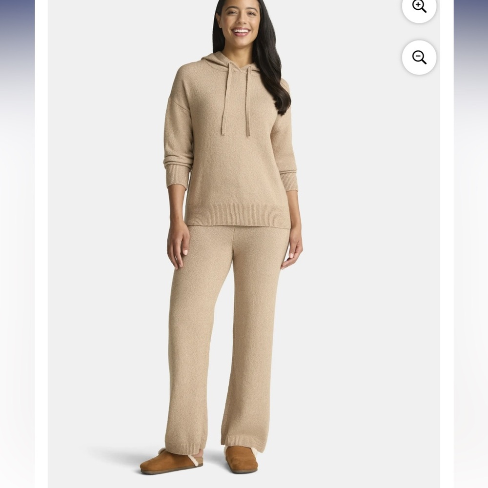 2 piece tan sweater set